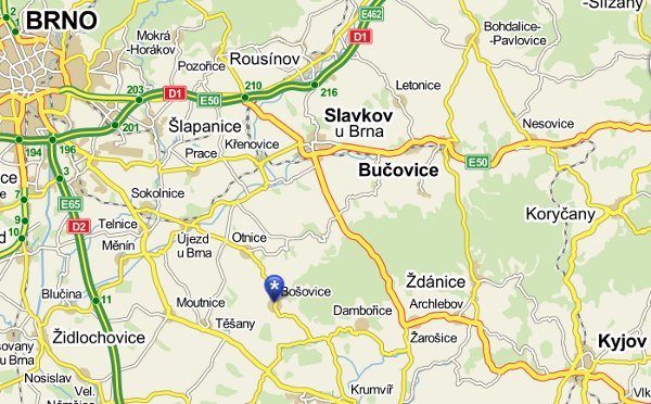 Bošovice mapa