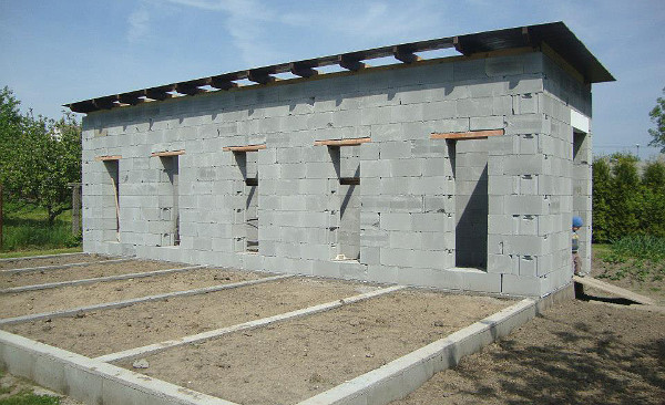 Začíná stavba střechy (Foto: Jan Potůček, Ararauna.cz)