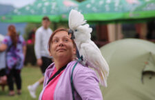Na Krásném u Šumperka se již podesáté setkali vyznavači volného létání papoušků