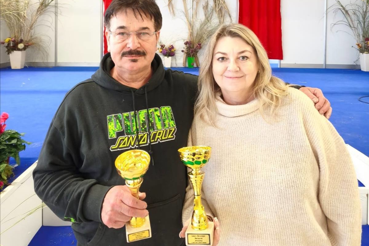 Ladislav Groda a Marie Foltýnová na Mistrovství ČR KPEP 2025 při EXOTICE Lysá nad Labem